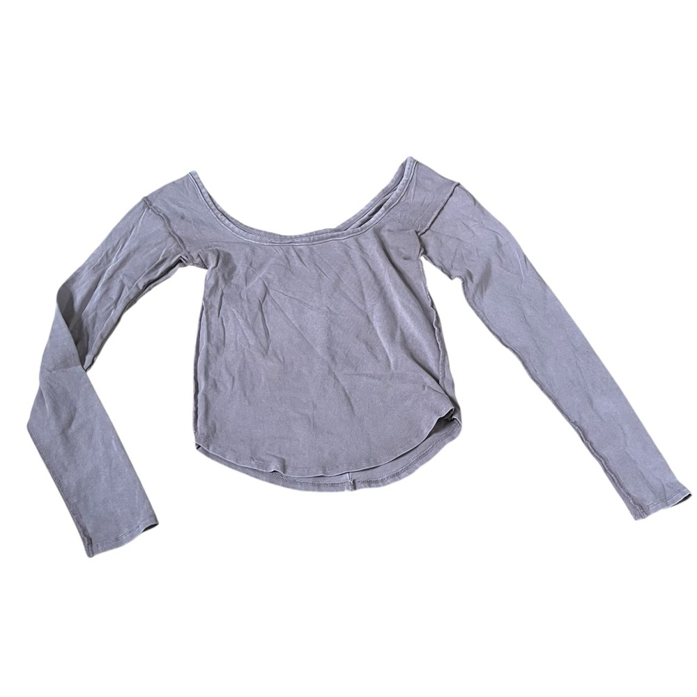 We the Free Lavendar Long Sleeve Crop Size S Women